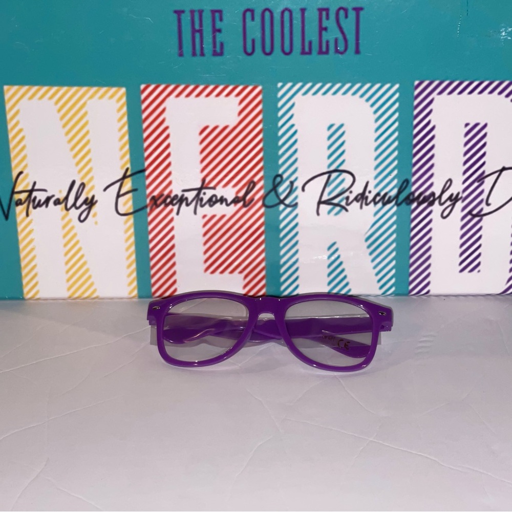 Purple Nerdy Glasses